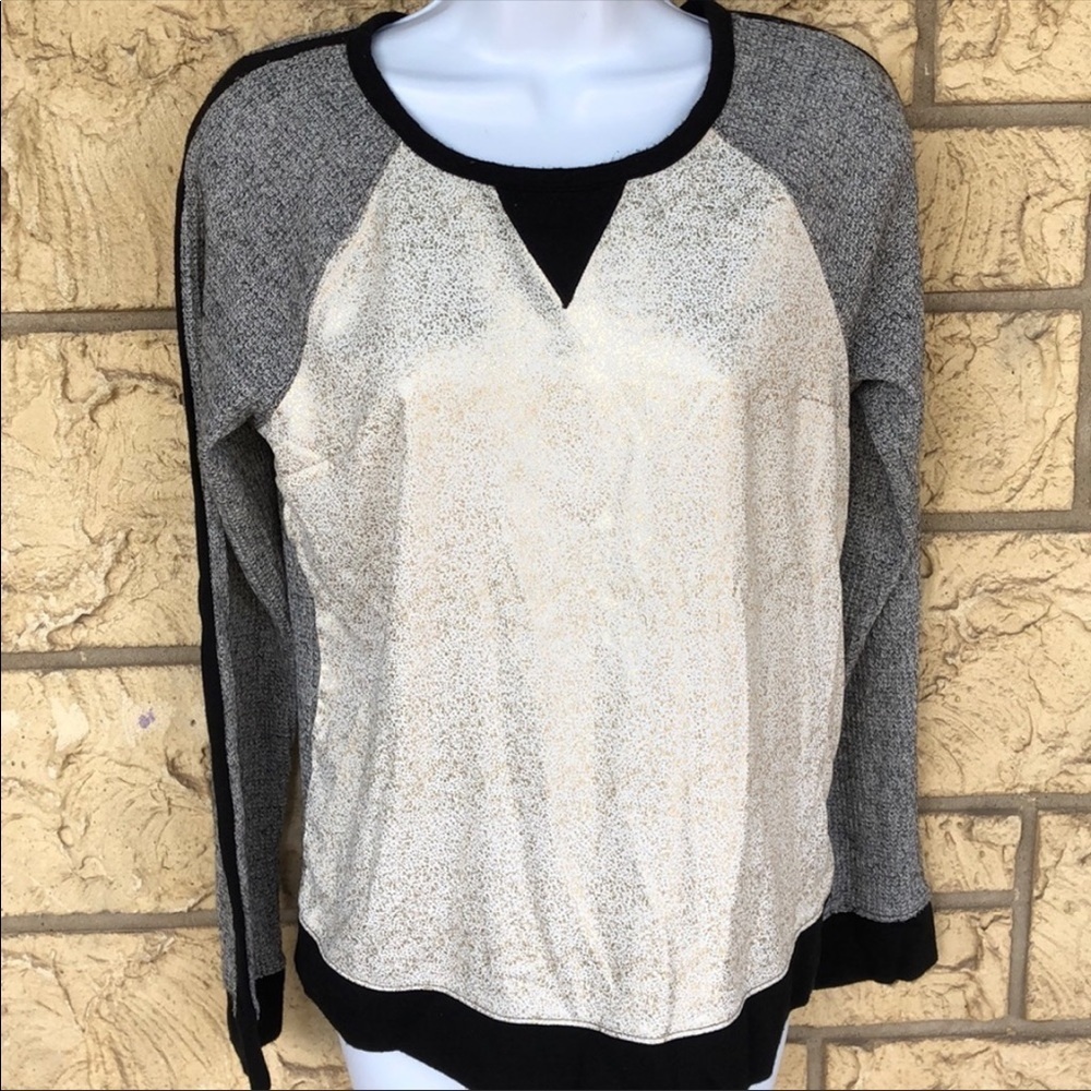 Apt 9 Sweater knit Gold & Black Size Small Cute